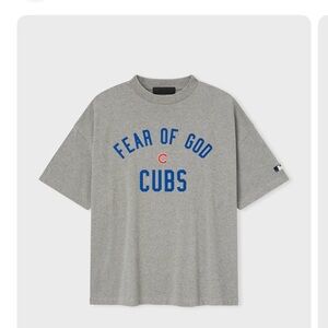 Fear of God Gray and Blue Cubs T-Shirt